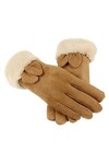 Gants Coupe Vent Gants en Molleton De Suède pour Femmes pour La Chaleur Et LÉpaississement De LAutomne Et De lhiver Plus U