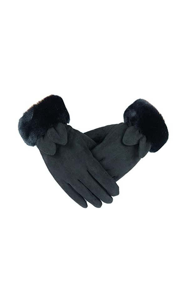Gants Coupe Vent Gants en Molleton De Suède pour Femmes pour La Chaleur Et LÉpaississement De LAutomne Et De lhiver Plus U