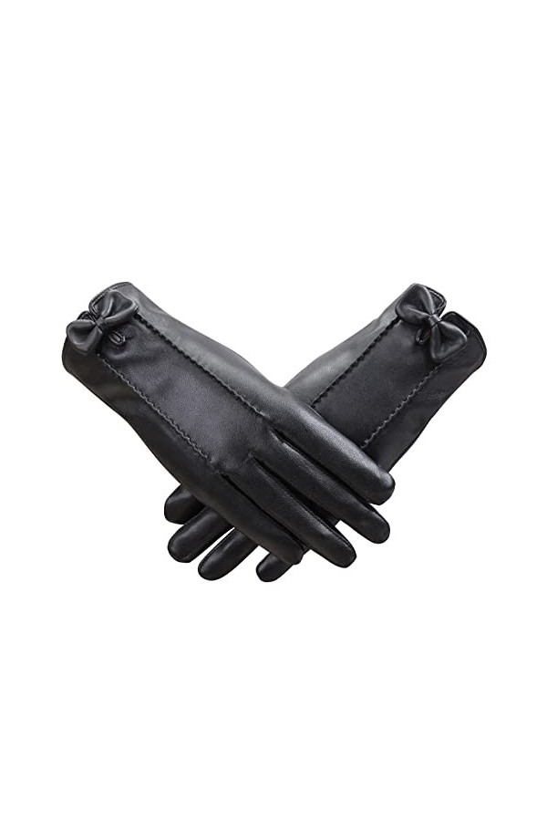 CABTRA Gants Pour Femmes Épaissis Chauds Gants Fins En Automne Et En Hiver