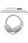 Nizirioo Cache-oreilles dhiver en peluche : cache-oreilles pliables et chauds pour lextérieur - Cache-oreilles réglables - 