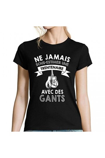 T-Shirt Femme Gants Boxe trentenaire
