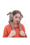 Cache-oreilles en forme de lapin en fausse fourrure douce et moelleuse - Cache-oreilles fantaisie pour lhiver - Chaudes - Am