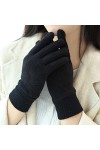 BUXIANGGAN Gants Gloves Gants Chauds pour Femmes en Tricot De Cachemire pour Le Cyclisme en Plein Air Froid Et Moufles De Con