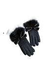 Gants Femme， Mitaines De laine gants noirs femmes Harajuku mode gants écran tactile chauffe-mains cyclisme hiver accessoires 