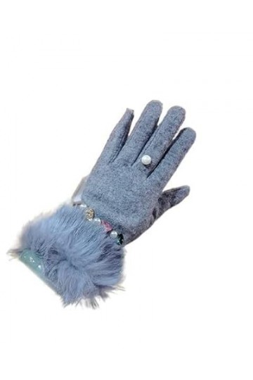 Gants Femme， Femmes Gtouch écran gants strass Emo accessoires noir cyclisme course fantaisie gants chauffe-mains Guantes Muje