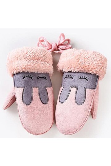 BUXIANGGAN Gants Gloves Gants dhiver Chauds pour Enfants avec Corde Filles Garçons Mitaines Magiques pour Tout-Petits Mitain