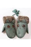 BUXIANGGAN Gants Gloves Gants dhiver Chauds pour Enfants avec Corde Filles Garçons Mitaines Magiques pour Tout-Petits Mitain