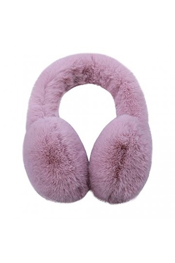 Cache-oreilles dhiver chaud en fausse fourrure de lapin pour filles et femmes - Bandeau rétractable flexible - Cache-oreille