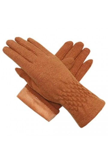 Femme Gants Orange Hiver Dames Gants Gants Automne Chaud Et Confortable Belle Conduite Épaissie Orange 1 Taille Unique