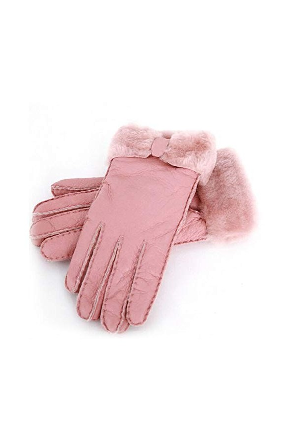 LUOXUEFEI Gants Hiver Femmes Gants Chauds Gants Dames Mitaines Rouge