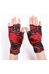 mitaine mariage Femmes Summer Summer Protection solaire Demon-doigt Gants creux Jacquard Floral Dentelle UV Protection de la 