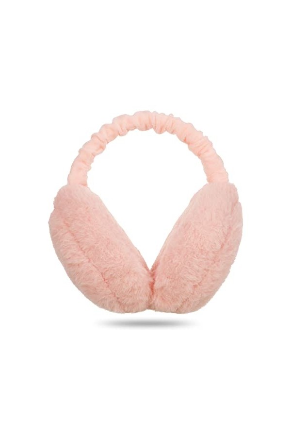 Pinenuts Cache-oreilles dhiver pour femme Pliable Cache-oreilles, Blanc., taille unique