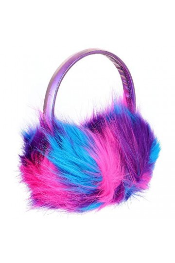 SOIMISS Cache-oreilles vert chaud et moelleux pour femme et fille, violet, 17X13CM