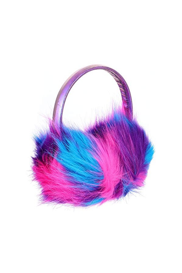 SOIMISS Cache-oreilles vert chaud et moelleux pour femme et fille, violet, 17X13CM