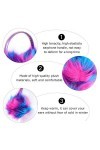 SOIMISS Cache-oreilles vert chaud et moelleux pour femme et fille, violet, 17X13CM