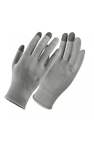 HJKOGH Gants de Cyclisme Crème Solaire Hommes et Femmes Été Extérieur Anti-Ultraviolet Conduite Écran Tactile antidérapant C