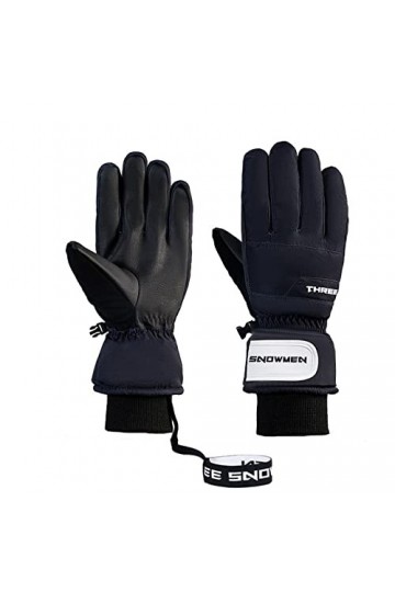 Allbestop Gants Chauds Gants De Sports De Plein Air,Gants avec Lumières LED Étanches Mitaines Longues Femme Hiver Gants+Et+Mo