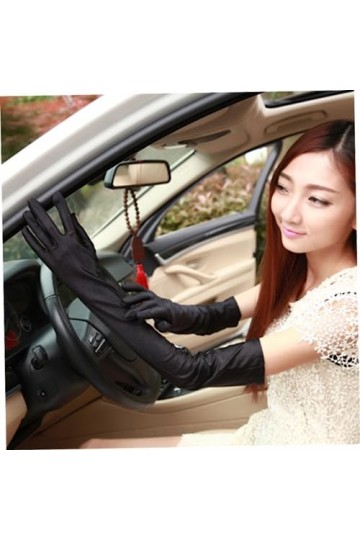 FRCOLOR Lot de 6 paires de gants longs pour mariée - Gants de protection solaire pour femme - Moufles de danse de mariée - Co