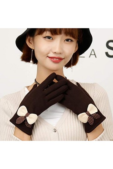 CAILIN Gants Gants Femme Gants Hiver Chaud écran Tactile téléphone Portable Doublure Coupe-Vent Gants épais 1 Paire Gants et 