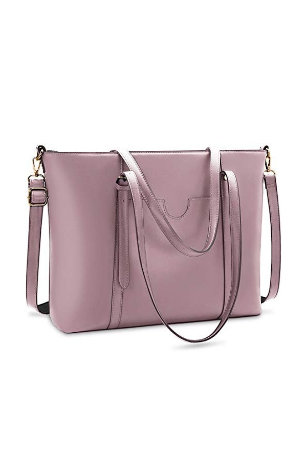 NUBILY Sac Cabas Femmes Grande Capacité PU Cuir Sac de Cours Portable Sac a Main pour Les Cours Imperméable Sac Fourre Tout F