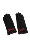 QLSWZC Gants Hiver Femme Chaud Gants dextérieur à nœud Papillon à la Mode Simple en Hiver, Gants Chauds à écran Tactile à Ci