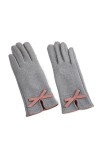 QLSWZC Gants Hiver Femme Chaud Gants dextérieur à nœud Papillon à la Mode Simple en Hiver, Gants Chauds à écran Tactile à Ci