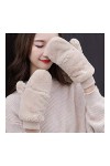 YUNGYE Hiver Femmes Chaudes Gants Moufles Color : Pink, Size : Free Size 