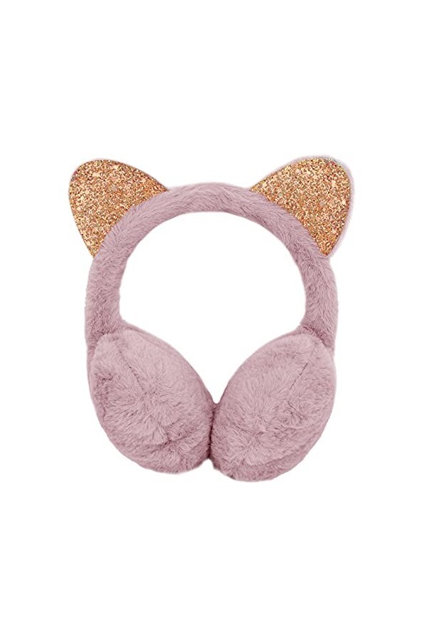 Cache-oreilles réglable en fausse fourrure de renard - Cache-oreilles en peluche épaisse - Chaud - Pour lhiver - Pour garçon