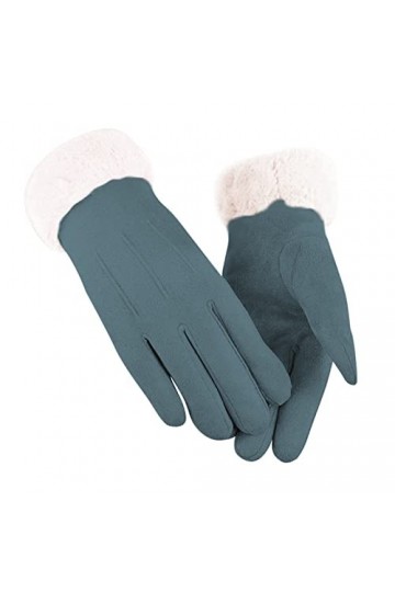 2021 Nouvelle Mode Femmes Gants Automne Hiver Mignon Fourrure Mitaines Chaudes Plein Doigt Mitaines Femmes Sport de Plein air