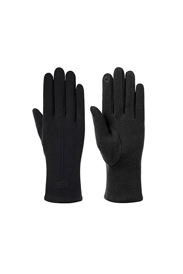 Gants DHiver Gants Femme Warm Riding Gants Tactiles Noir Taille Libre