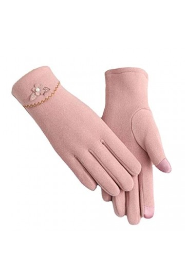 Gants Chauds Pour Femme Gants Dames Hiver Chaleur Et Velours Épais Écran Tactile Automne Gants De Cyclisme En Plein Air