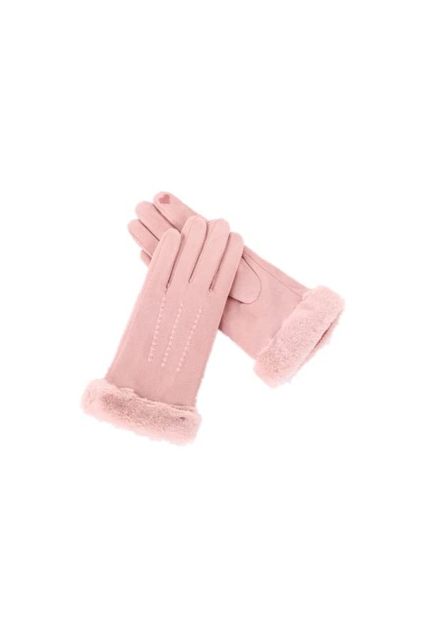 Femme Gants Gants Automne Et Hiver Gants Chauds En Daim Pour LExtérieur Et Gants À Écran Tactile En Velours Pour Femmes Gant
