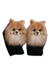Gants, moufles en peluche danimaux de dessin animé pour femme, gants dhiver chauds, gants de ski pour filles, gants doublés