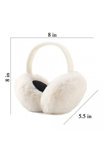 IHCEMIH Cache-oreilles pour Femme Accessoires dHiver Peluche Moelleux Pliable Thermique pour lExtérieur Ski Course Oreilles
