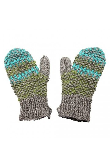 Freak Scene Moufles - Gants tricotés - Laine - turquoise-vert