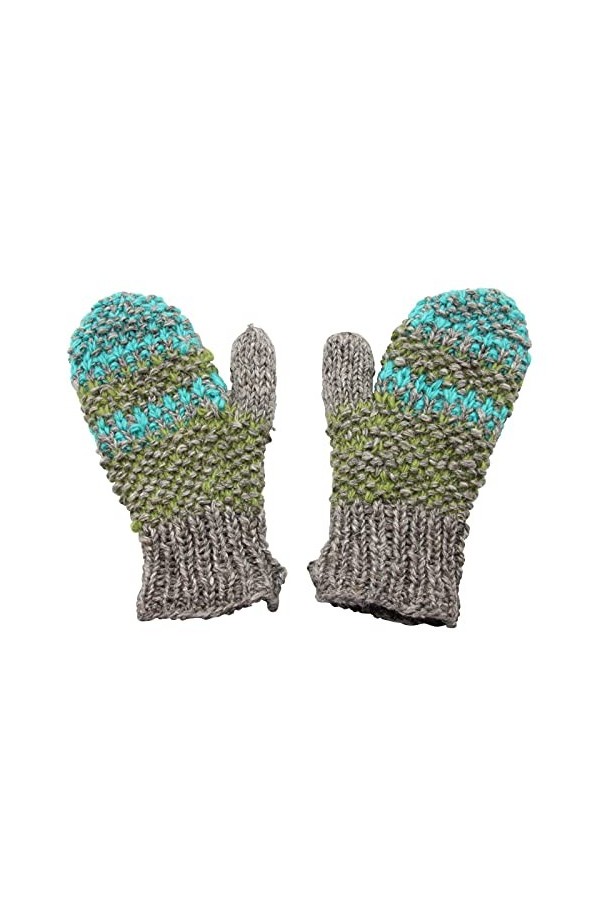 Freak Scene Moufles - Gants tricotés - Laine - turquoise-vert