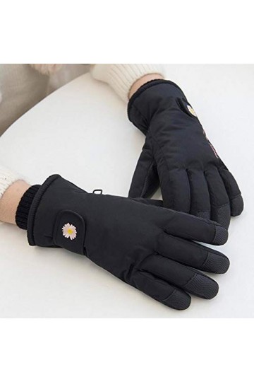 LUOXUEFEI Gants Gants De Ski Chauds pour Femmes dhiver Doigts Complets Moufles Antidérapantes Imperméables Filles Épaisses p