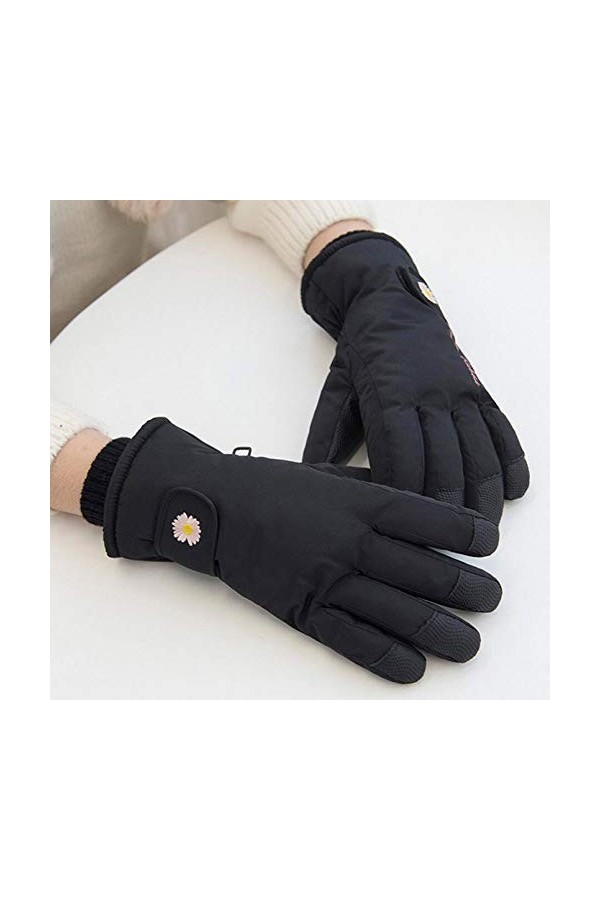 LUOXUEFEI Gants Gants De Ski Chauds pour Femmes dhiver Doigts Complets Moufles Antidérapantes Imperméables Filles Épaisses p