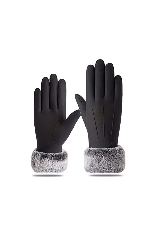 YDBTLBGH Gants Unisexe Gants DÉcran Tactile de Femme, Hiver Plus Garder Au Chaud Moufles Belle Étudiant À Vélo Thicken Gants