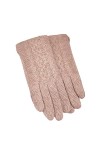 Liyinco Gants dhiver en Peluche pour Femmes, Gants tricotés de Couleur Unie à Motif torsadé, Gants dhiver Chauds en Velours