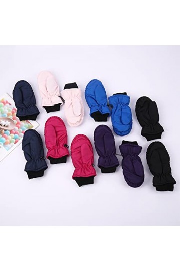 kaixinbukaixin Enfants Gants De Ski Hiver Enfant Gants De Neige Enfants Imperméable Coupe Ski Mitaines Doigt Gants pour Fille