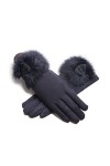 Gants Coupe Vent Gants en Daim Femme Automne Et Hiver Épaissis Froid Et Chaud Gants DExtérieur À Écran Tactile Marron