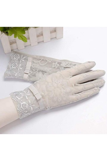 Gants de Protection Contre Le Soleil, Gants de Protection Contre Le Soleil pour Femmes Gants Courts et Fins dété Gants dété