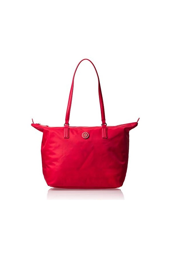Tommy Hilfiger Poppy Tote, Cabas femme, Rouge Tommy Red , 14x32x47 cm B x H T 