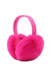 XIAOHAWANG Polaire Cache-Oreille Femme D’hiver Chaud Fille Cache Oreille en Peluche Joli Pliable Oreille Protéger Fushia 