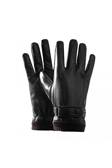 FUFU Moufles Gants dhiver, Gants À Écran Tactile, Gants Dextérieur À Coupe-Vent Antidérapants, avec Doublure Chaude Douce