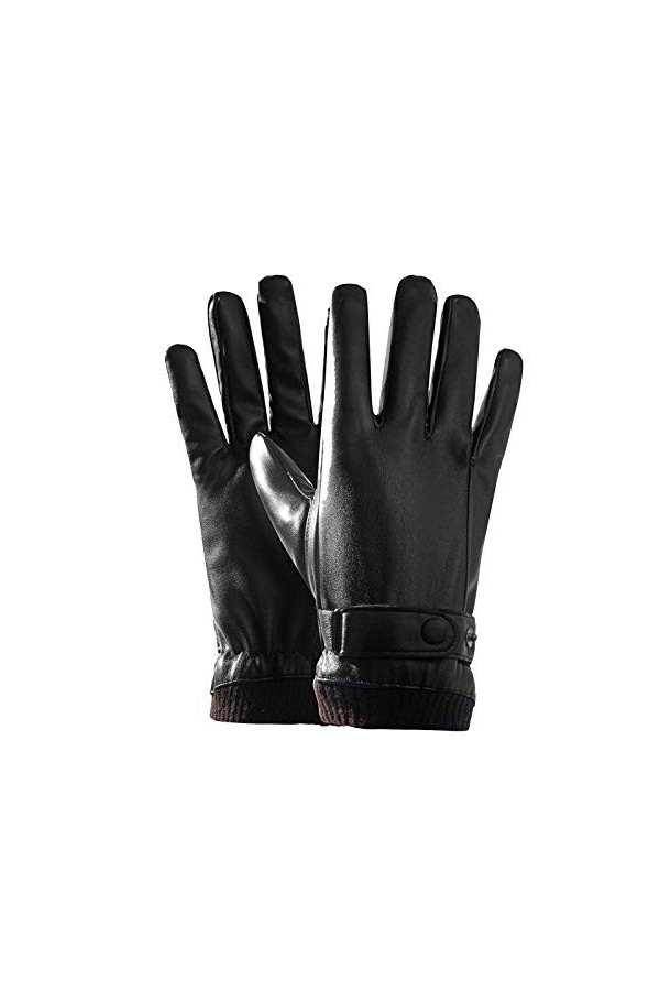FUFU Moufles Gants dhiver, Gants À Écran Tactile, Gants Dextérieur À Coupe-Vent Antidérapants, avec Doublure Chaude Douce