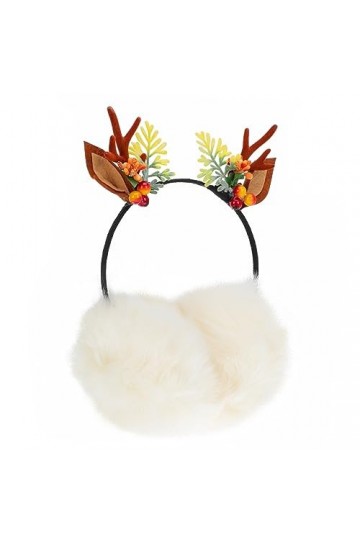 FRCOLOR 1Pc Antler Earmuff Bandeau De Noël Cache-Oreilles Halloween Bois Bandeau De Noël Cerf Cache-Oreilles Animaux Bandeaux