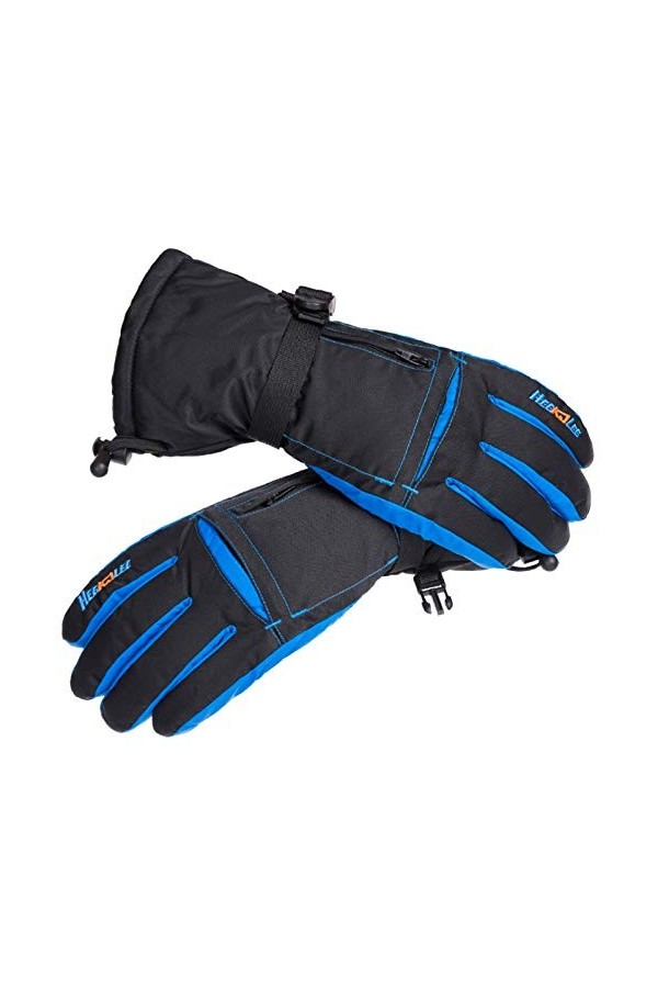 FUFU Moufles Gants en Tricot Thermique en Silicone Antidérapant À Écran Tactile Entier avec Une Doublure Chaude Et Légère pou