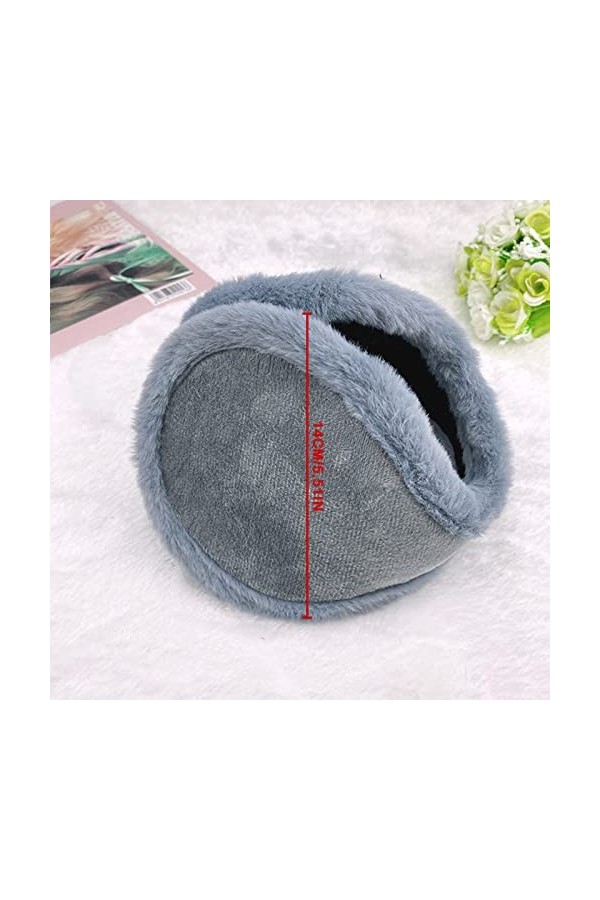 CHENKEE Chaud Cache-oreilles, 2 PCS Hiver Bandeau Cache-OreillesTissu Chaleureux Confortable Molletonné Earwarmer Oreille Ext